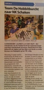hobbitburcht naar schoolschaakfinale